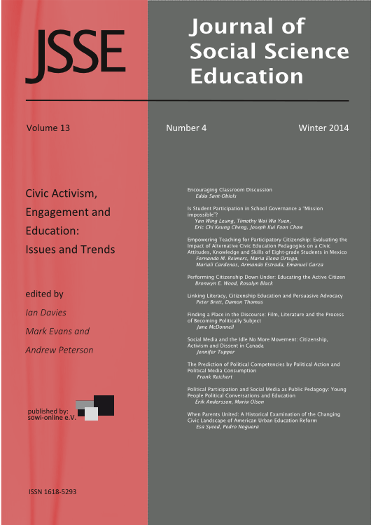 					View 4-2014 Civic Activism, Engagement and Education: Issues and Trends
				